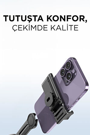 Torima P03 Yüz Takip 360° Gimbal Öz Çekim Telefon Sabitleyici Tutucu Video Akıllı Tripod