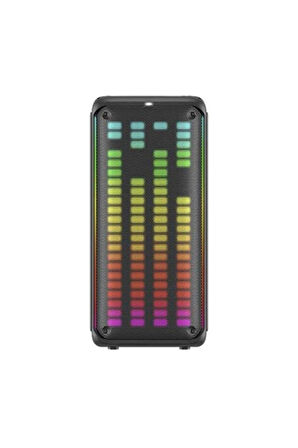Torima KTS-1911 Siyah Mikrofonlu Kumandalı RGB Ledli Taşınabilir Bluetooth Hoparlör Parti Speaker
