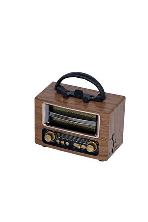 Torima Ns-02 Wooden Nostajik Radyo Bluetooth Hoparlör 
