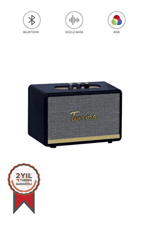 Torima D35 Siyah Nostalji Kablosuz Bluetooth Hoparlör