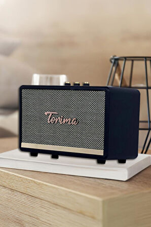 Torima D35 Siyah Nostalji Kablosuz Bluetooth Hoparlör