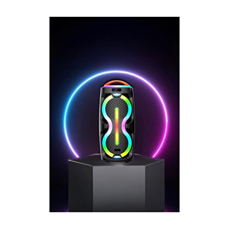 Rgb Işıklı Mikrofonlu Kumandalı Tws Bluetooth Hoparlör Speaker