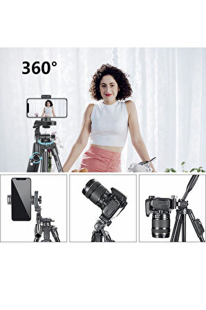 Torima 8810 Profesyonel 360 Derece Çok Amaçlı 1.2m Tripod Kamera Tripod