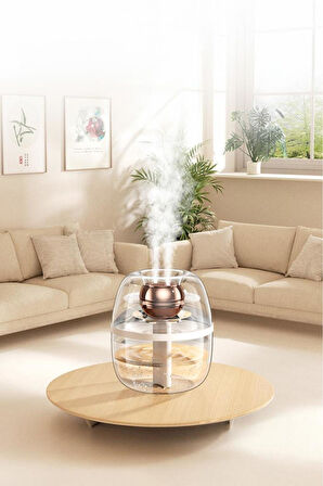 K30 1.8 Litre Kapasiteli Çift Çikişli Hava Nemlendirici Aroma Terapili Buhar Makinesi Humidifier 