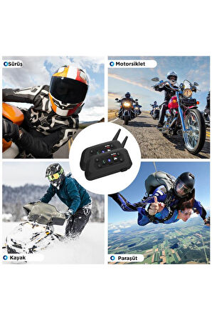 Torima Ejeas V6PRO+ Double 2li Helmet İnterkom Motosiklet İntercomu Kask Kulaklığı