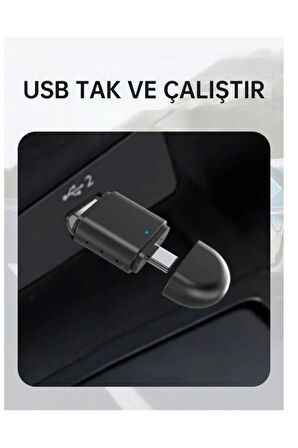 TORİMA TAB06 Mini 2in1 Kablosuz Carplay Usb ve Type-c Uyumlu Araç Multimedya Dönüştürücü Adaptörü