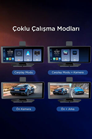 Torima T94c41 Wifi Bluetooth 4K Carplay Ön-Arka Araç Kamerası