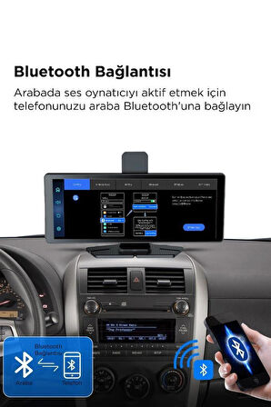 Torima T94c41 Wifi Bluetooth 4K Carplay Ön-Arka Araç Kamerası