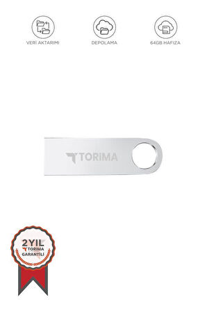 Torima 64GB Metal 100 mb/s 3.0 USB Flash Bellek