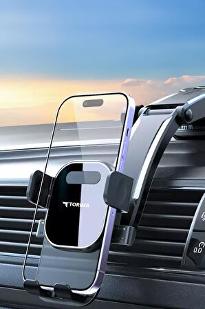 Torima JX-048 Siyah Araç İçi Vantuzlu 360 Derece Telefon Tutucu