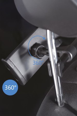 Telefon Tutucu Ayarlanabilir Arka Koltuk Oto Aksesuarları JX050 Siyah