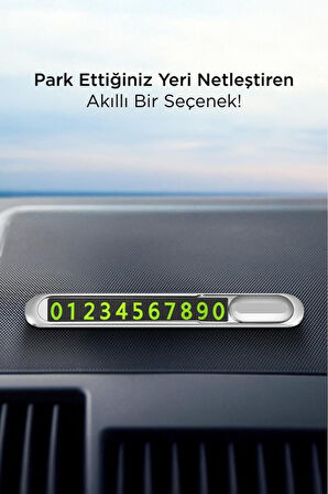Araç İçi Telefon Numarası Fosforlu Numaratör Oto Cam Kartı