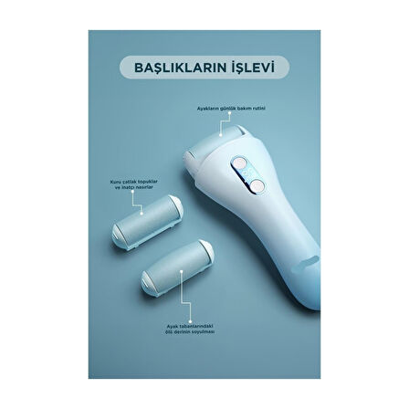 LED Ekran Göstergeli Turbo Modlu Su Geçirmez Ayak Bakım Törpüsü