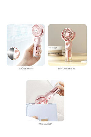 Torima F-13 Beyaz Şarjlı Mini Masa Fan Vantilatör