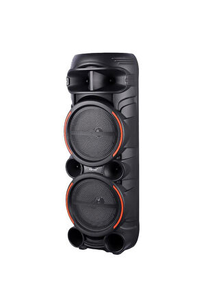 Torima KTS-2058 Siyah Çift Mikrofonlu RGB Ledli Taşınabilir Bluetooth Hoparlör Parti Speaker
