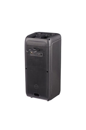 1973 Kablosuz Mikrofonlu Radyo / USB / Hafiza Kartli RGB Ledli Taşınabilir Bluetooth Hoparlör Parti Speaker