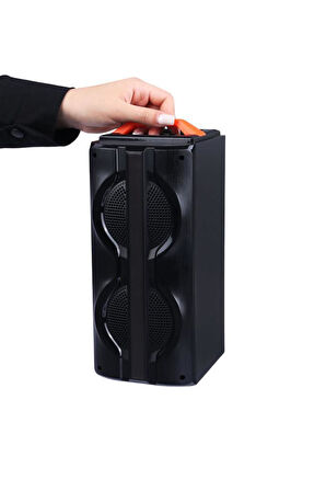 Torima KTS-1790 Siyah Mikrofonlu RGB Ledli Taşınabilir Bluetooth Hoparlör Parti Speaker
