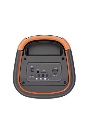 Torima GTS-2132 Siyah Mikrofonlu RGB Ledli Taşınabilir Bluetooth Hoparlör Parti Speaker