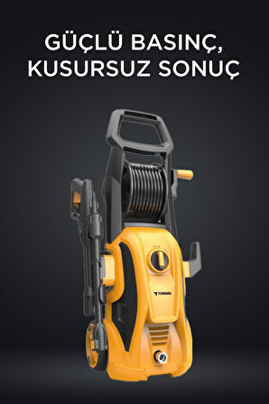 Torima HPC-01 Sarı Yüksek Basınçlı Oto, Halı, Bahçe Temizleme ve Yıkama Makinesi – 2000W, 150 Bar