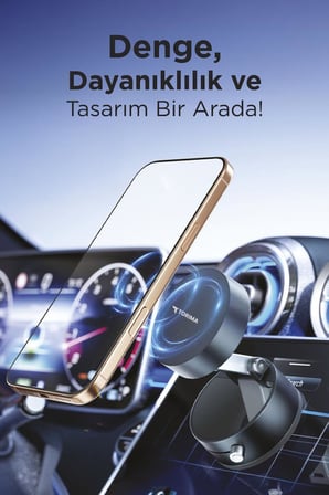 Torima JX-054 Beyaz Manyetik 180 Derece Dönebilen Plastik Telefon Tutucu