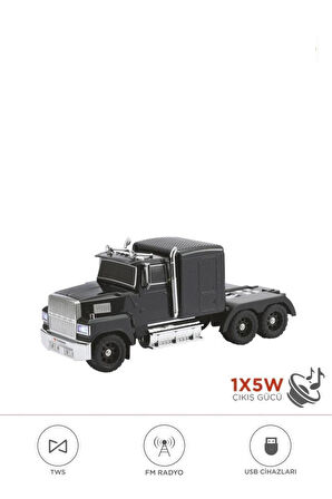 D50 Tır Bluetooth Hoparlör FM-AUX-USB Destekli Speaker Hoparlör