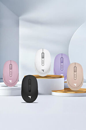 Torima TM-17 Pembe Çift Modlu Sessiz Kablosuz Mouse Fare
