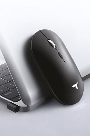 Torima TM-19 Siyah Çift Modlu Sessiz Kablosuz Mouse Fare