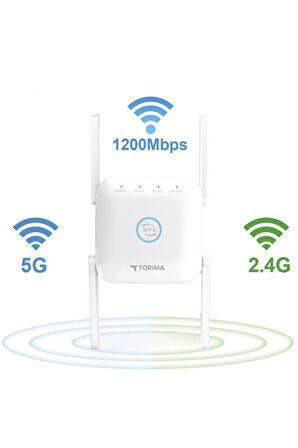 Torima AC24 Beyaz Wifi Pro Sinyal Yakınlaştırıcı Router