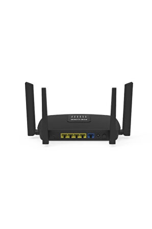 Torima AC06 Siyah Çift Bant Kablosuz WiFi Router 1200Mbps – 2.4GHz & 5GHz  4 Antenli