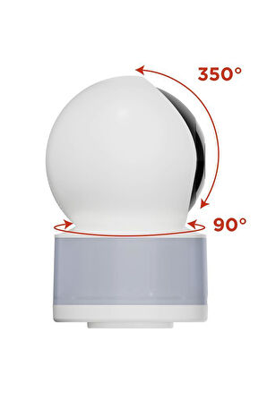 Torima CMR-31 Beyaz Full Hd Led Aydınlatmalı Wifi Smart Ip Güvenlik Kamerası