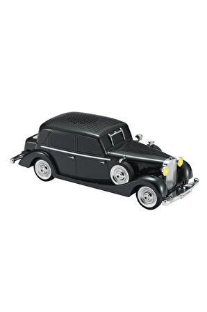 Torima D55 Siyah Retro Araba Tasarımlı Bluetooth Hoparlör  2x5W  FM + USB + TF Kart