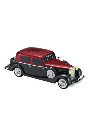 Torima D55 Kırmızı Retro Araba Tasarımlı Bluetooth Hoparlör  2x5W  FM + USB + TF Kart