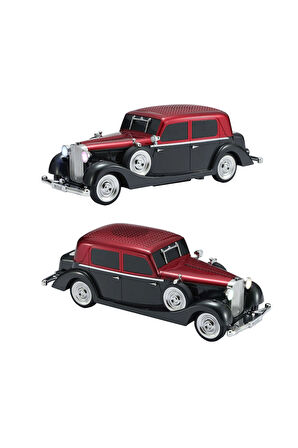 D55 Retro Araba Tasarımlı Bluetooth Hoparlör 2x5W FM + USB + TF Kart