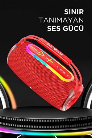 Torima BOOMBOX680 Kırmızı IPX6 Kablosuz 30W Bluetooth Hoparlör Speaker