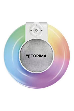 Torima D65 Beyaz RGB Işıklı Kablosuz Bluetooth Hoparlör