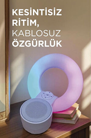 D65 Beyaz RGB Işıklı Kablosuz Bluetooth Hoparlör