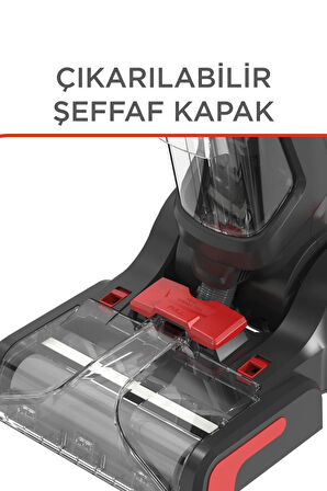 Torima DHY-1000 Siyah 800W Halı Ve Koltuk Yıkama Temizleme Leke Çıkartma Makinesi
