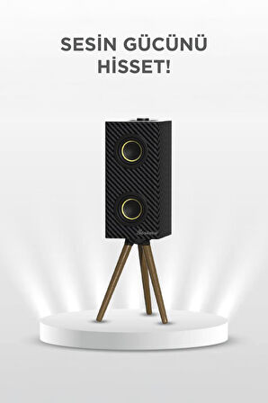 Torima D67 Siyah Kablosuz Hoparlör 24W Çift Sürücü, 3000mAh Batarya, Taşınabilir Ayaklı Speaker