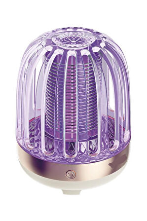 Krem Şarjlı Uv Işıklı Elektrikli Sivrisinek Öldürücü Lamba Sinek Kovucu Sineksavar