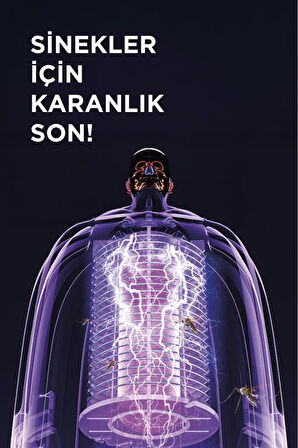 Krem Şarjlı Uv Işıklı Elektrikli Sivrisinek Öldürücü Lamba Sinek Kovucu Sineksavar