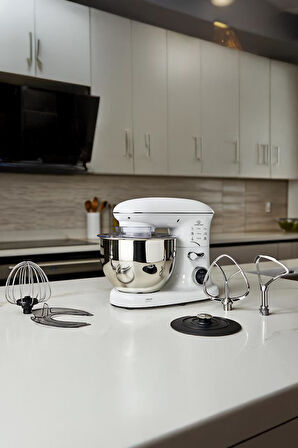 Torima TMK-1400DT Beyaz Stand Mikser , Hamur Yoğurma Makinesi , Mutfak Şefi 1400W