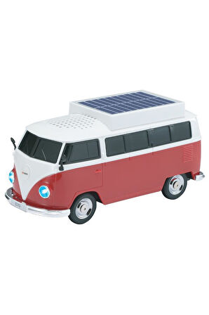 Torima D70 Kırmızı Vosvos Tasarımlı Solar Şarjlı Bluetooth Hoparlör 5W Güçlü Ses