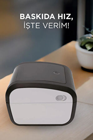 Torima TLP-423X Siyah Direk Termal Adisyon,Fiş,Barkod,Adres,Etiket,Pazaryerleri İle Uyumlu Yazıcı