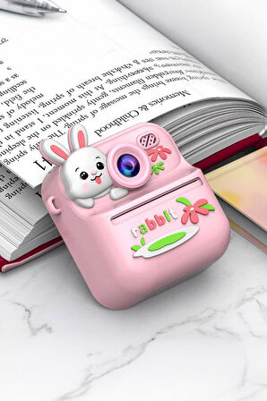Torima CMR-33 Pembe Dijital Video Kayıt Fotoğraf Çocuk Kamerası Termal Resim Kağıt Baskılı Yazıcı