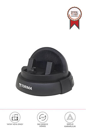 Torima JX-059 Siyah 360 Derece  Dönebilen Numaratörlü Güçlü Araç İçi Telefon Tutucu