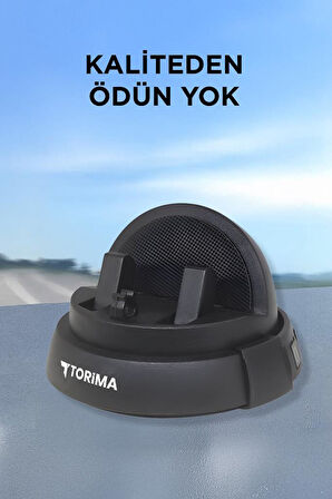 Torima JX-059 Siyah 360 Derece  Dönebilen Numaratörlü Güçlü Araç İçi Telefon Tutucu