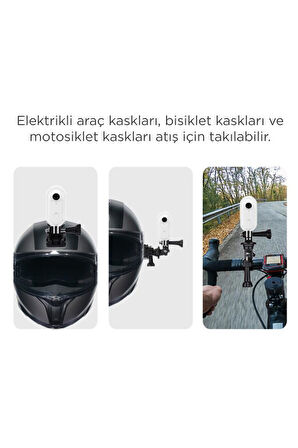 Torima CMR-34 Beyaz 4K Kayıt, Geniş Açı,Manyetik ve Klips Tasarımlı Giyilebilir Aksiyon ve Motosiklet Kamerası 