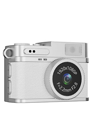 Torima CMR-35 Beyaz Dijital Mini Cep Boy Anahtarlık 1080P Video Fotoğraf Makinesi Kamera