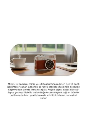 Torima CMR-35 Kahverengi Dijital Mini Cep Boy Anahtarlık 1080P Video Fotoğraf Makinesi Kamera
