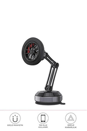 060 Sarsılmaz Manyetik 360 Derece Ayarlanabilir Araç İçi Telefon Tutucu